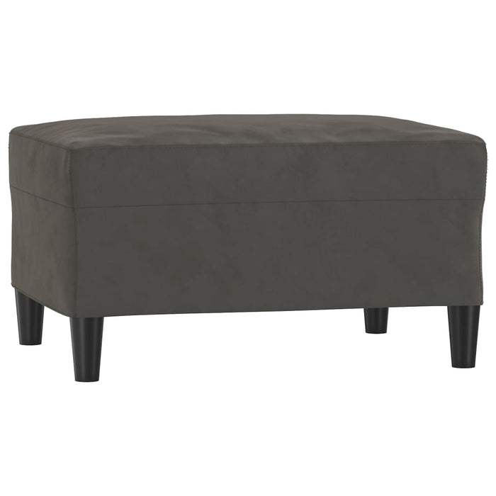 Set de canapele cu perne, 4 piese, gri închis, catifea WALTI