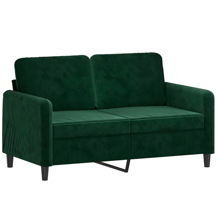 Set canapea perne/perne decorative 3 piese verde închis catifea WALTI