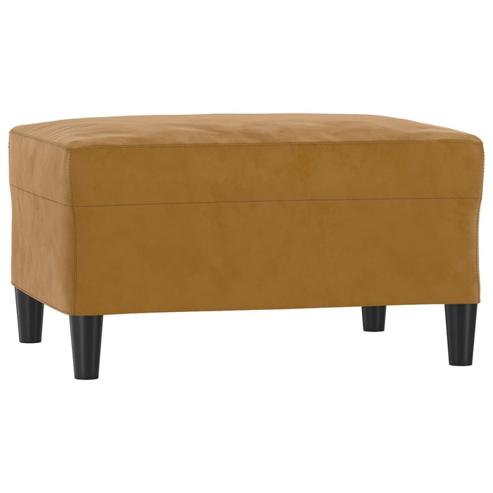 Set canapea, perne/perne decorative, 3 piese, maro, catifea WALTI