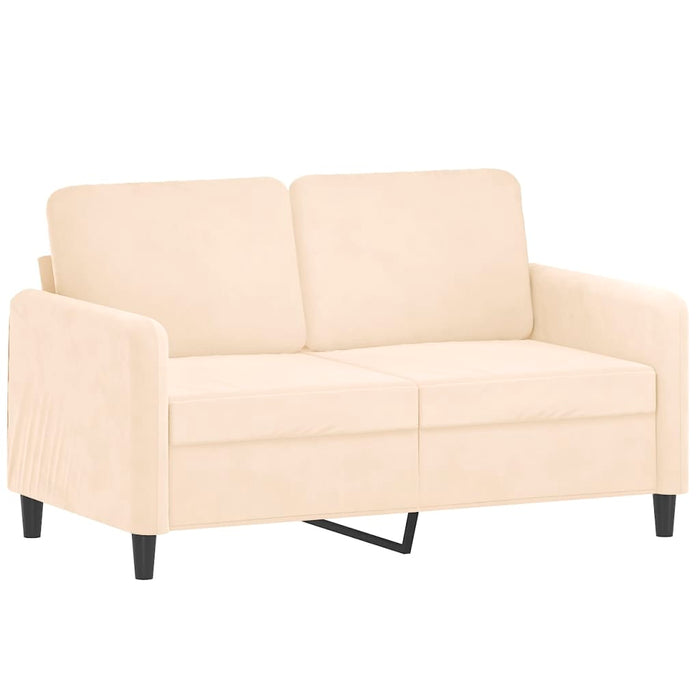 Set canapea, perne/perne decorative, 3 piese, crem, catifea WALTI