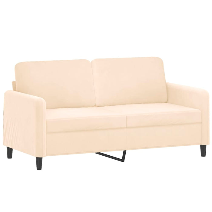 Set canapea, perne/perne decorative, 3 piese, crem, catifea WALTI