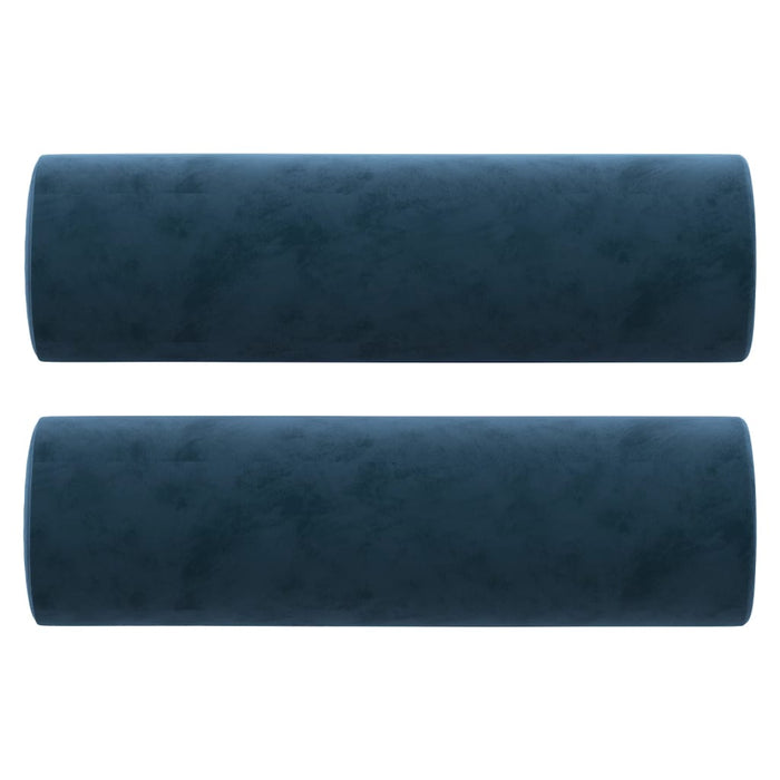 Set canapea, perne/perne decorative, 2 piese, albastru, catifea WALTI