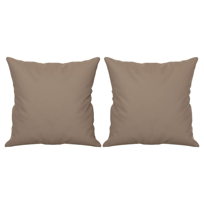 Set de canapele cu perne, 2 piese, gri taupe, microfibră WALTI