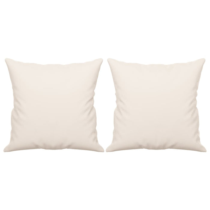 Set de canapele cu perne, 2 piese, bej, microfibră WALTI