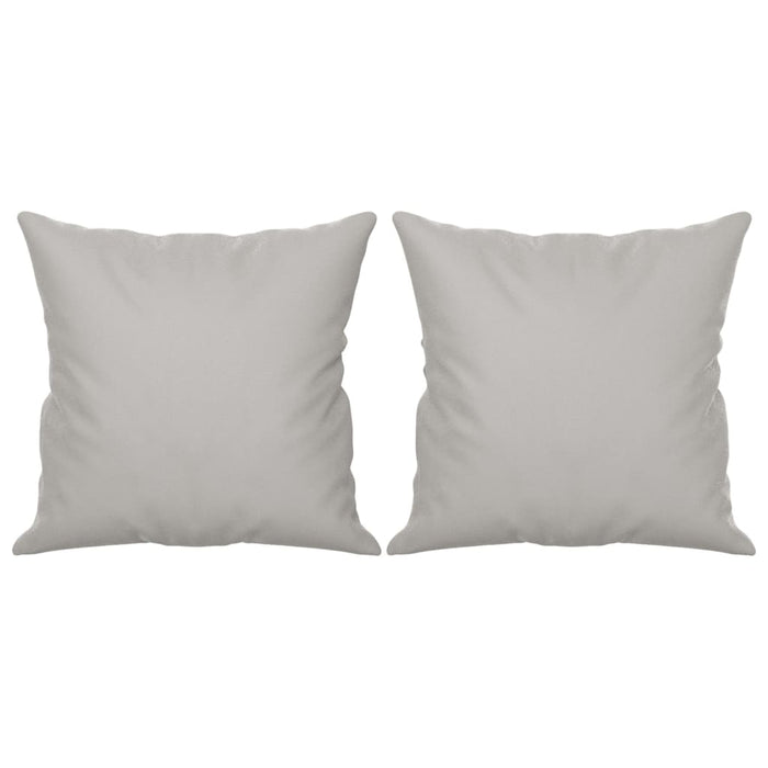 Set de canapele cu perne, 3 piese, gri deschis, microfibră WALTI
