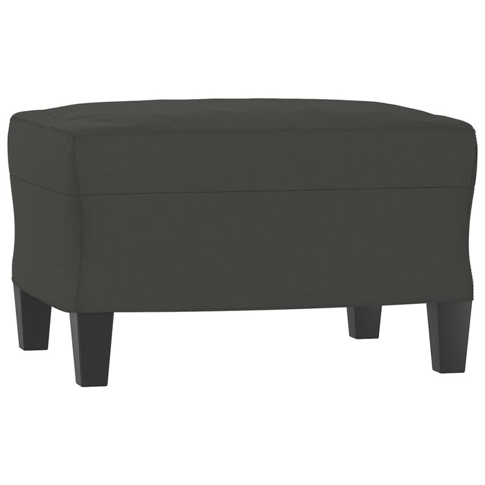 Set de canapele cu perne, 3 piese, gri închis, microfibră WALTI