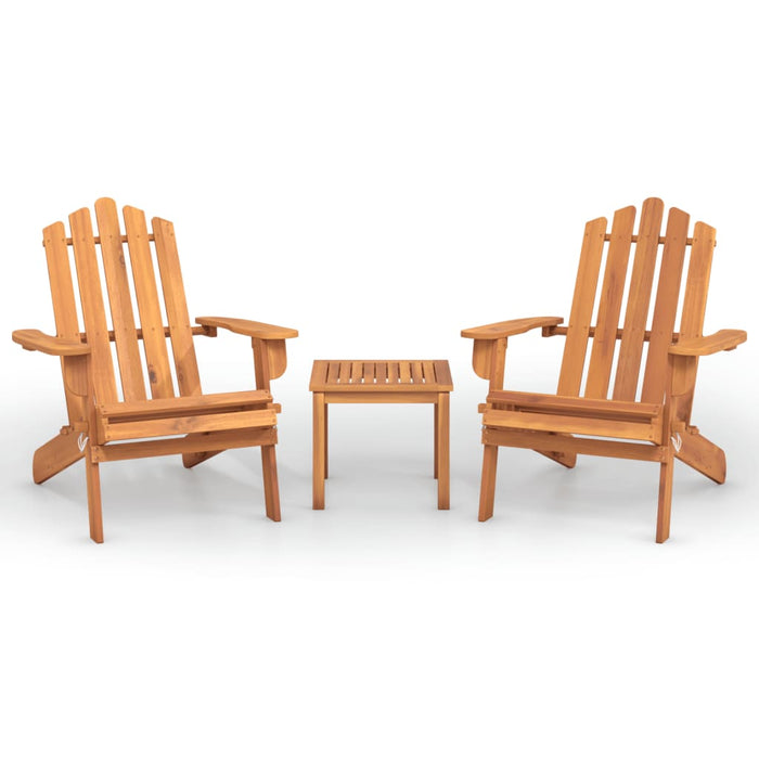 Set mobilier de grădină Adirondack, 3 piese, lemn masiv acacia - WALTI WALTI