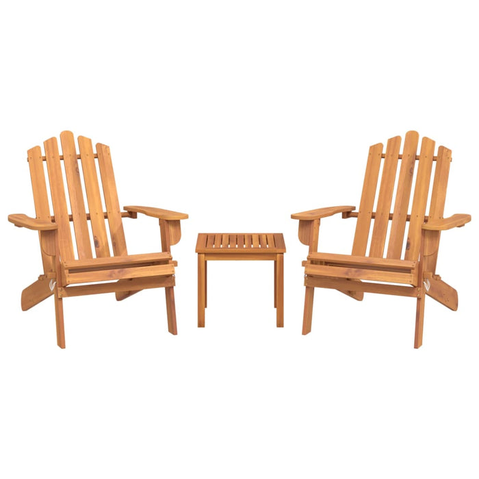 Set mobilier de grădină Adirondack, 3 piese, lemn masiv acacia - WALTI WALTI