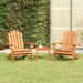 Set mobilier de grădină Adirondack, 3 piese, lemn masiv acacia - WALTI WALTI