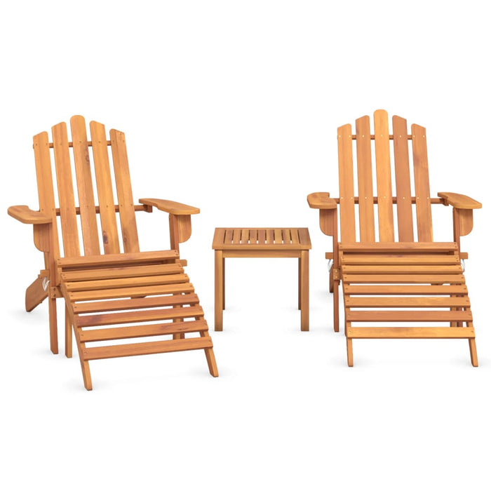Set mobilier de grădină Adirondack, 3 piese, lemn masiv acacia - WALTI WALTI