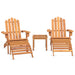 Set mobilier de grădină Adirondack, 3 piese, lemn masiv acacia - WALTI WALTI