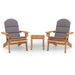 Set mobilier de grădină Adirondack, 3 piese, lemn masiv acacia - WALTI WALTI