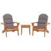 Set mobilier de grădină Adirondack, 3 piese, lemn masiv acacia - WALTI WALTI