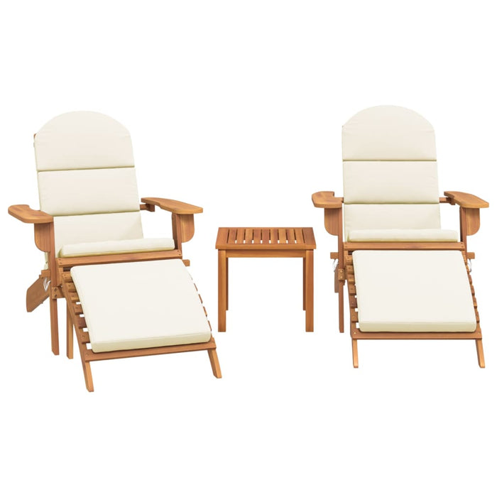 Set mobilier de grădină Adirondack, 3 piese, lemn masiv acacia - WALTI WALTI
