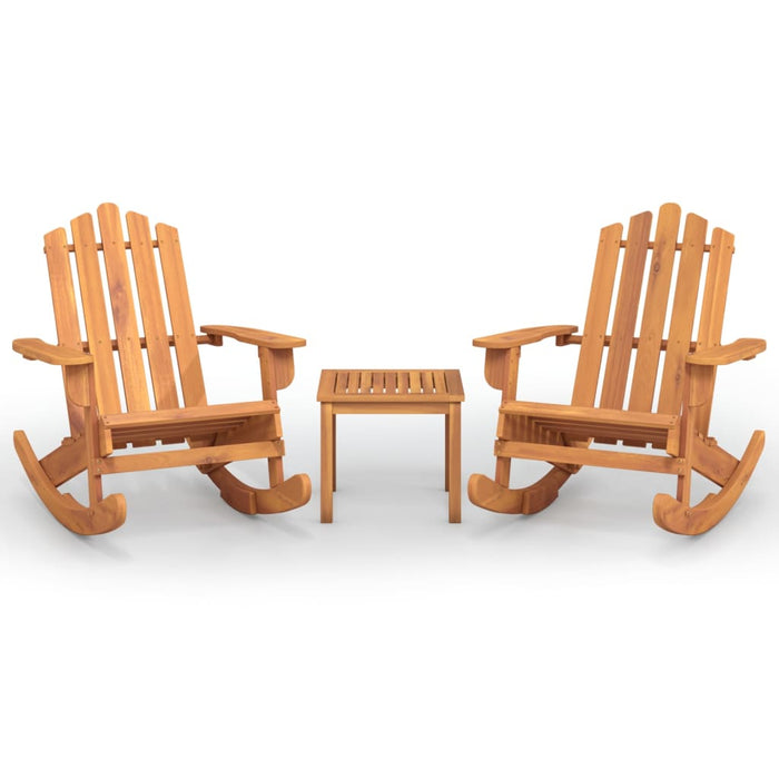 Set mobilier de grădină Adirondack, 3 piese, lemn masiv acacia WALTI
