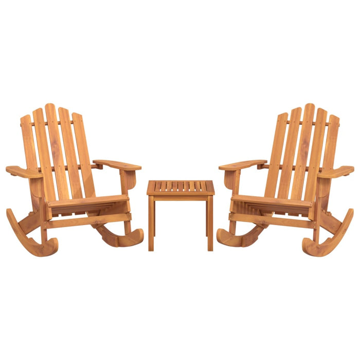 Set mobilier de grădină Adirondack, 3 piese, lemn masiv acacia WALTI
