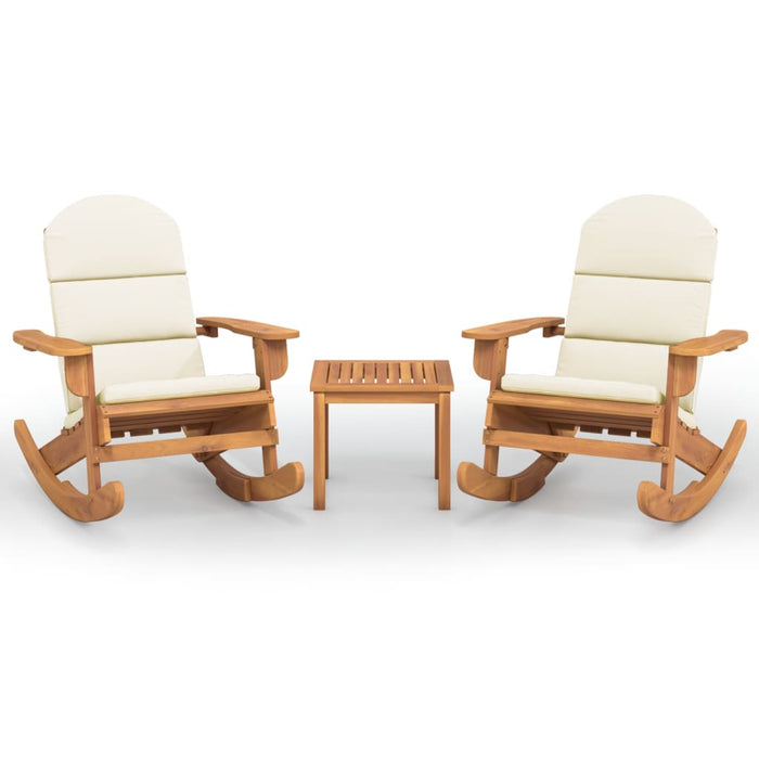 Set mobilier de grădină Adirondack, 3 piese, lemn masiv acacia - WALTI WALTI
