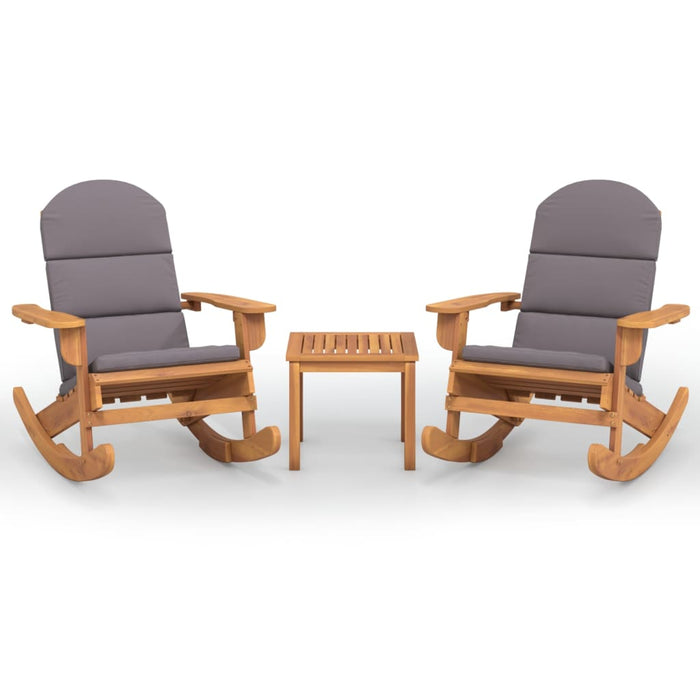Set mobilier de grădină Adirondack, 3 piese, lemn masiv acacia - WALTI WALTI