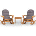 Set mobilier de grădină Adirondack, 3 piese, lemn masiv acacia - WALTI WALTI