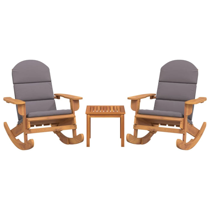 Set mobilier de grădină Adirondack, 3 piese, lemn masiv acacia - WALTI WALTI