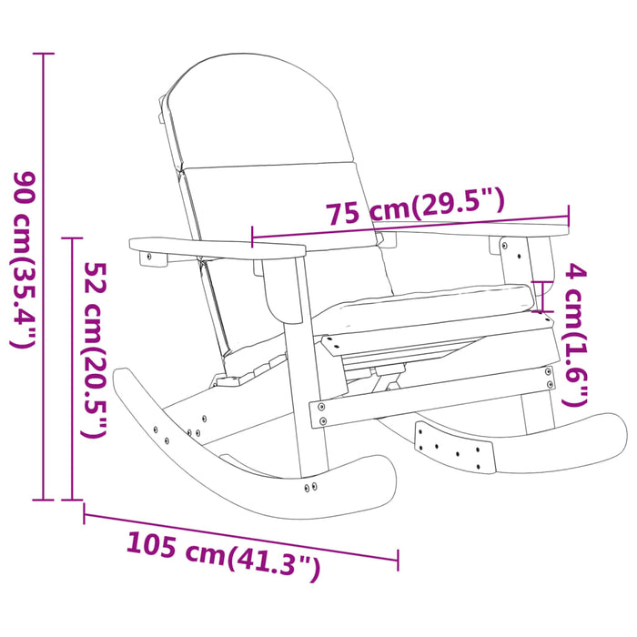 Set mobilier de grădină Adirondack, 3 piese, lemn masiv acacia - WALTI WALTI