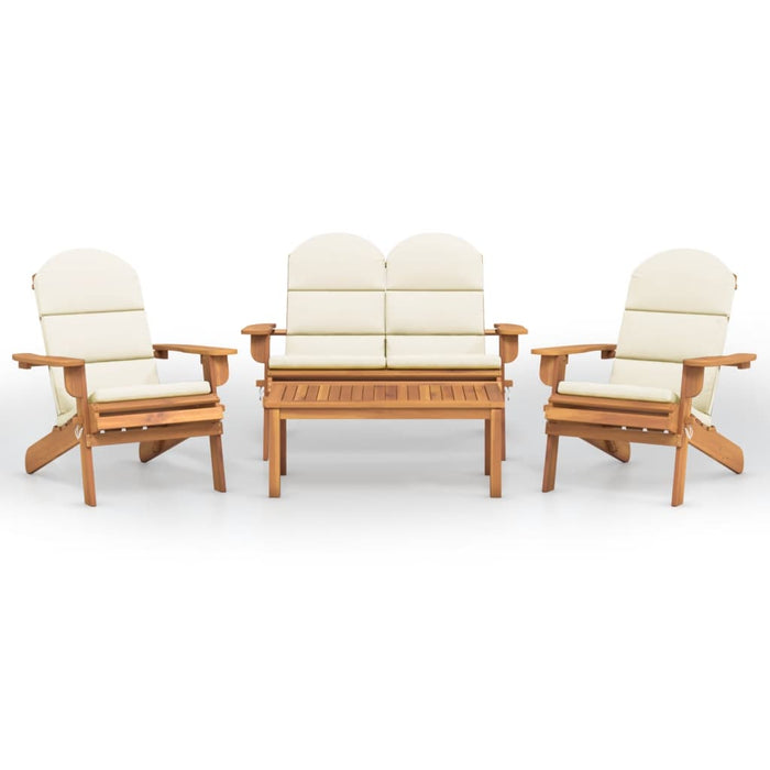 Set mobilier de grădină Adirondack, 4 piese, lemn masiv acacia - WALTI WALTI