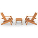 Set mobilier de grădină Adirondack, 3 piese, lemn masiv acacia - WALTI WALTI
