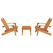 Set mobilier de grădină Adirondack, 3 piese, lemn masiv acacia - WALTI WALTI