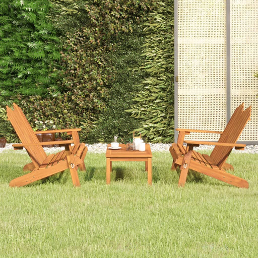 Set mobilier de grădină Adirondack, 3 piese, lemn masiv acacia - WALTI WALTI