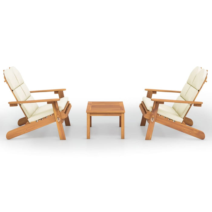 Set mobilier de grădină Adirondack, 3 piese, lemn masiv acacia - WALTI WALTI