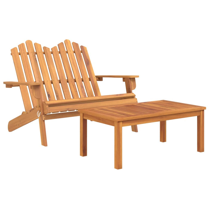 Set mobilier de grădină Adirondack, 5 piese, lemn masiv acacia WALTI