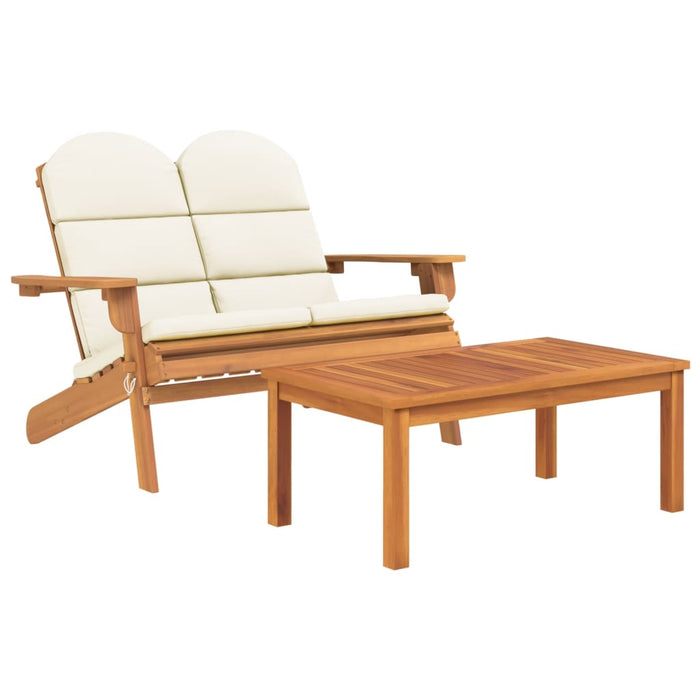 Set mobilier de grădină Adirondack, 5 piese, lemn masiv acacia WALTI