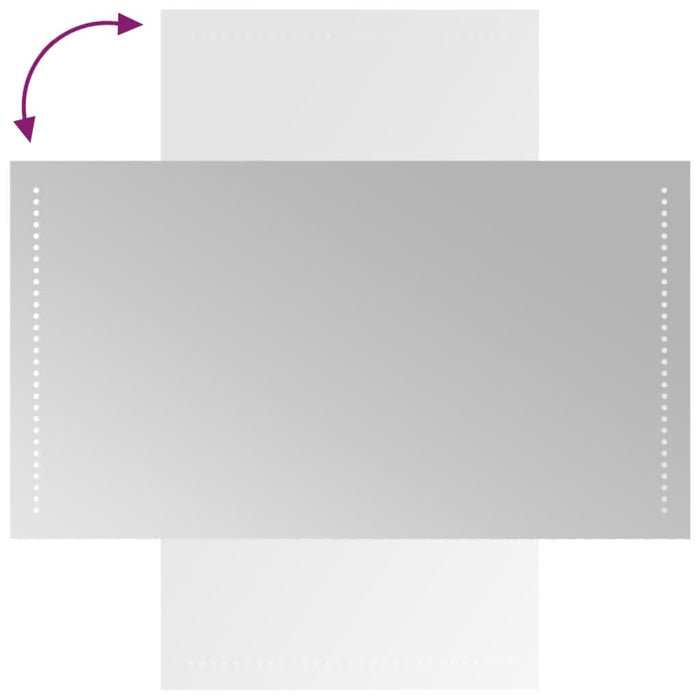Oglinda de baie cu LED, 50x90 cm - WALTI WALTI