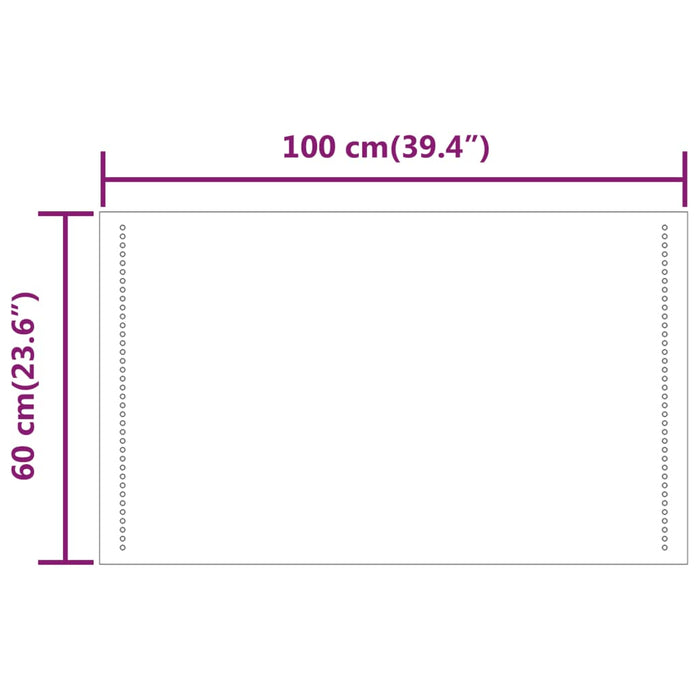 Oglindă de baie cu LED, 60x100 cm - WALTI WALTI