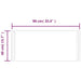 Oglindă de baie cu LED, 40x90 cm - WALTI WALTI