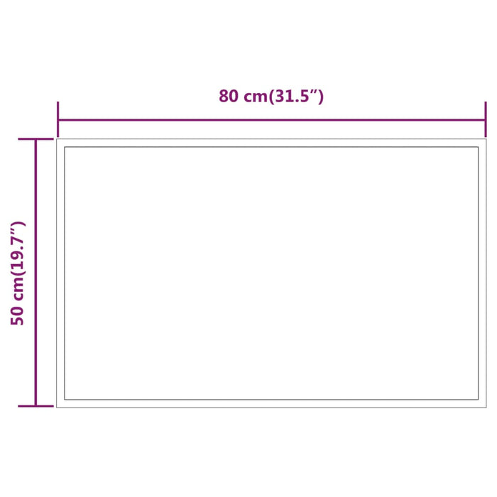 Oglindă de baie cu LED, 50x80 cm - WALTI WALTI