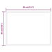 Oglindă de baie cu LED, 60x80 cm - WALTI WALTI