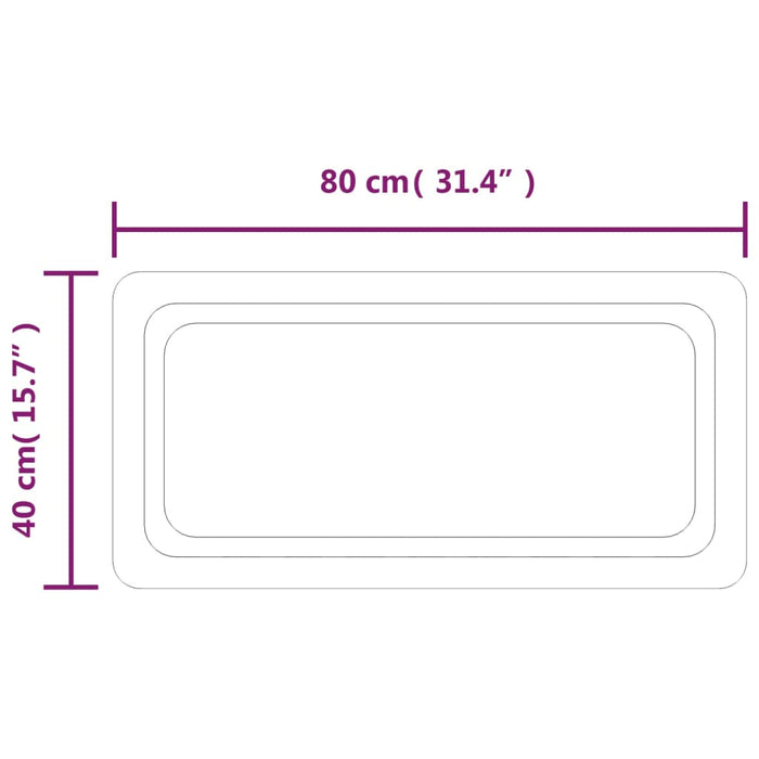 Oglindă de baie cu LED, 40x80 cm - WALTI WALTI