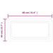 Oglindă de baie cu LED, 40x80 cm - WALTI WALTI