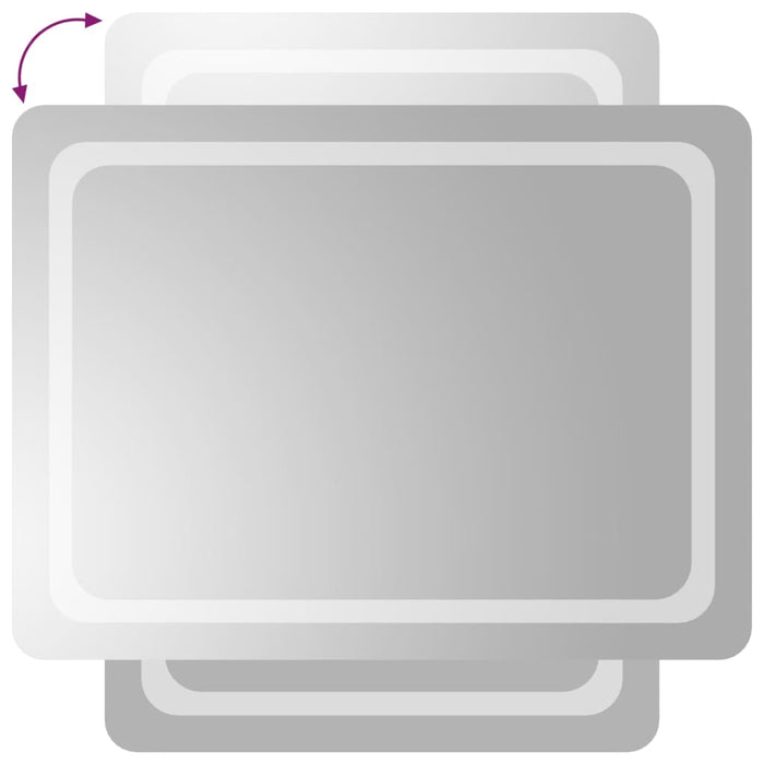 Oglindă de baie cu LED, 60x80 cm - WALTI WALTI