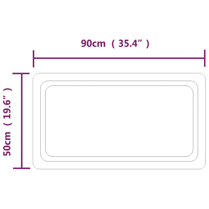 Oglinda de baie cu LED, 50x90 cm - WALTI WALTI