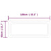 Oglindă de baie cu LED, 40x100 cm - WALTI WALTI