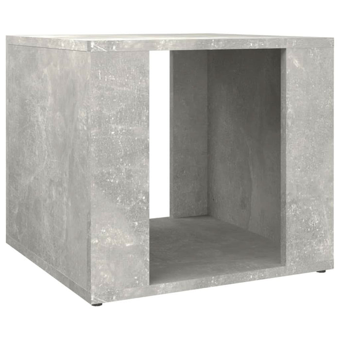 Noptieră, gri beton, 41x40x36 cm, lemn compozit - WALTI WALTI