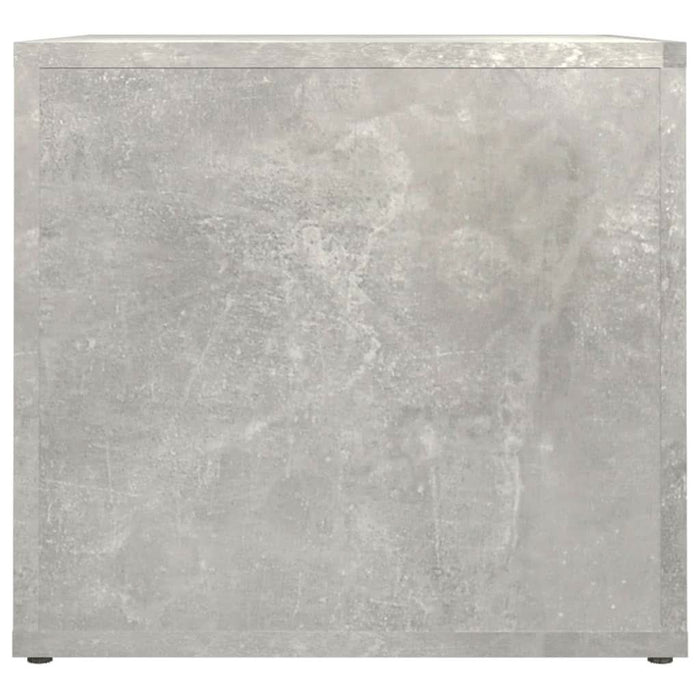 Noptieră, gri beton, 41x40x36 cm, lemn compozit - WALTI WALTI