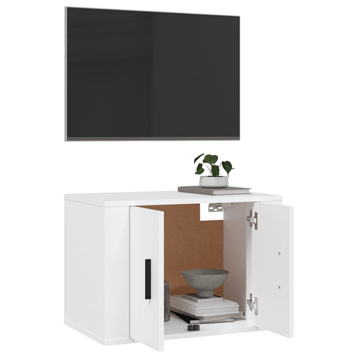 Dulap TV cu montaj pe perete, alb, 57x34,5x40 cm - WALTI WALTI
