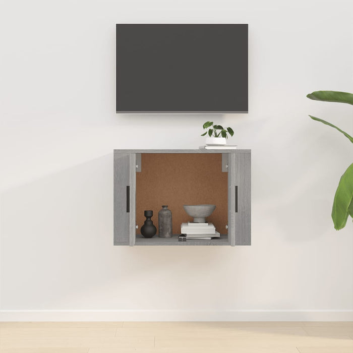 Dulap TV montat pe perete, gri sonoma, 57x34,5x40 cm - WALTI WALTI
