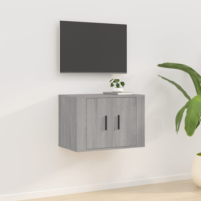 Dulap TV montat pe perete, gri sonoma, 57x34,5x40 cm - WALTI WALTI