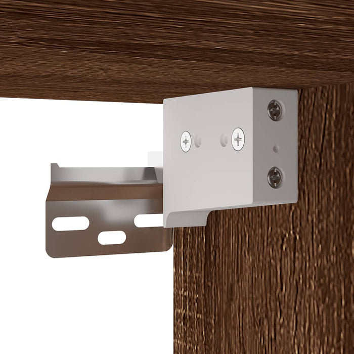 Dulap TV montat pe perete, stejar maro, 57x34,5x40 cm WALTI
