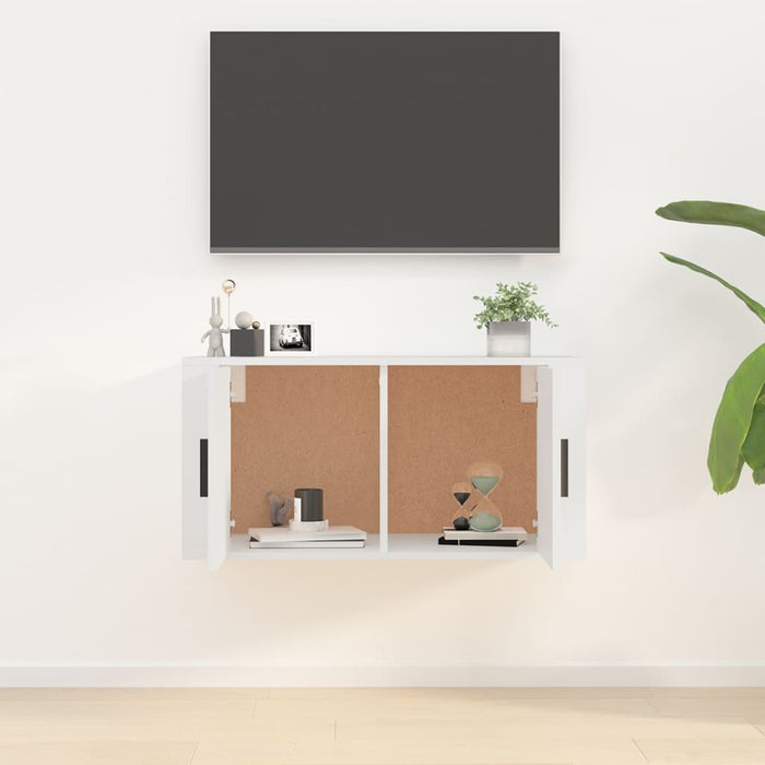 Dulap TV cu montaj pe perete, alb, 80x34,5x40 cm - WALTI WALTI