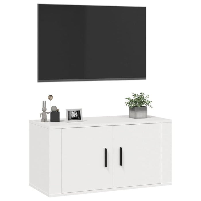 Dulap TV cu montaj pe perete, alb, 80x34,5x40 cm - WALTI WALTI